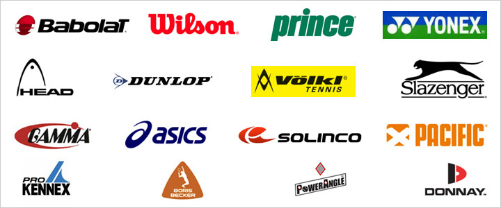 Tennis Racquet Brands and Logos